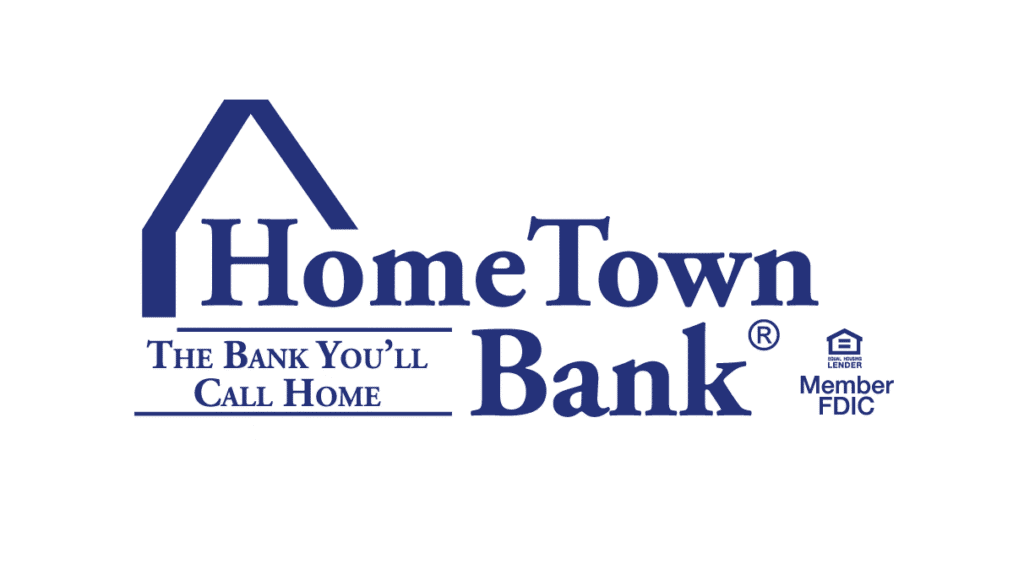 HomeTown Bank logo with FDIC member symbol.