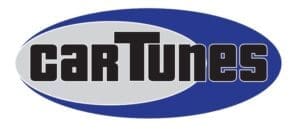 Cartunes logo with blue and gray oval.