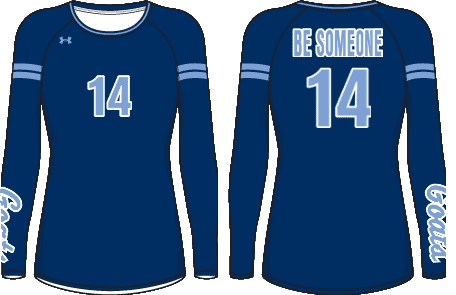 GOATS navy competition jersey - Friendswood TX club volleyball