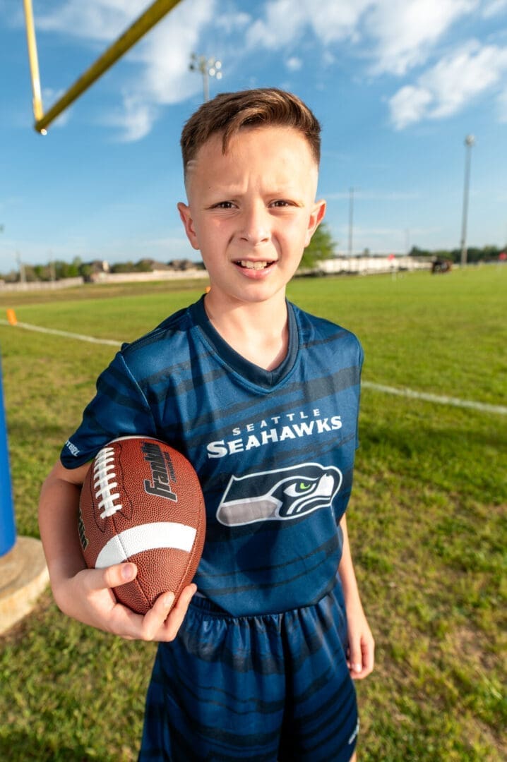 Be Someone Sports flag football kickoff energy
